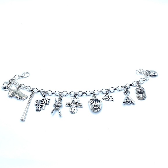 Baseball Charm Bracelet - Picture 2 of 9